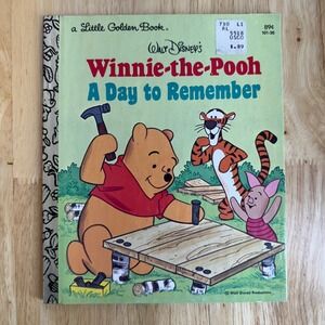 Walt Disney Winnie the Pooh A Day to Remember Little Golden Book 1980